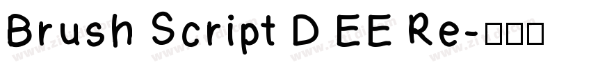 Brush Script D EE Re字体转换
